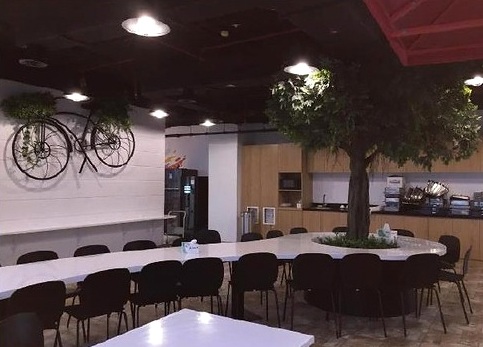 Office dining and breakout area