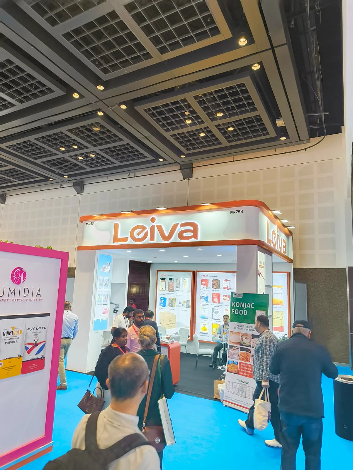 Leiva exhibition stand at Gulfood 2025, Dubai World Trade Centre.