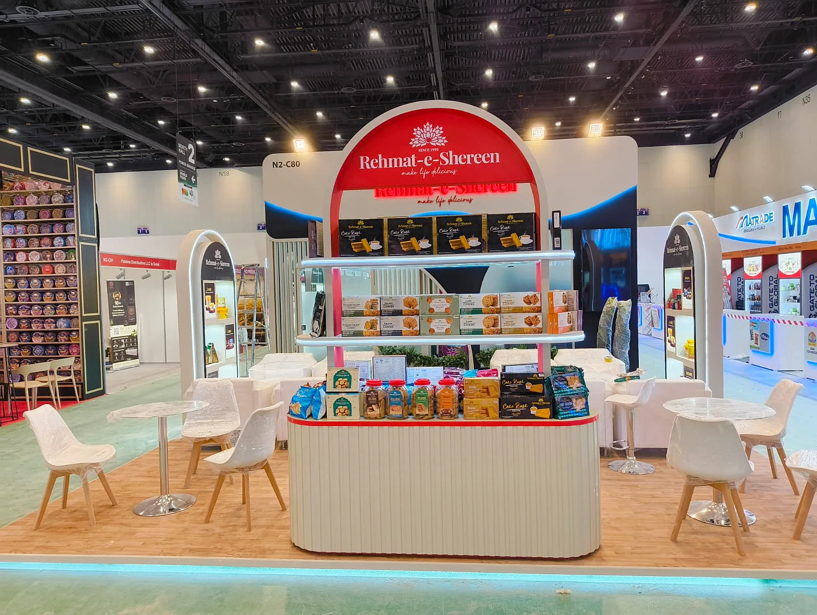 Rehmat-e-Shereen exhibition stand at Gulfood 2025, Dubai World Trade Centre.