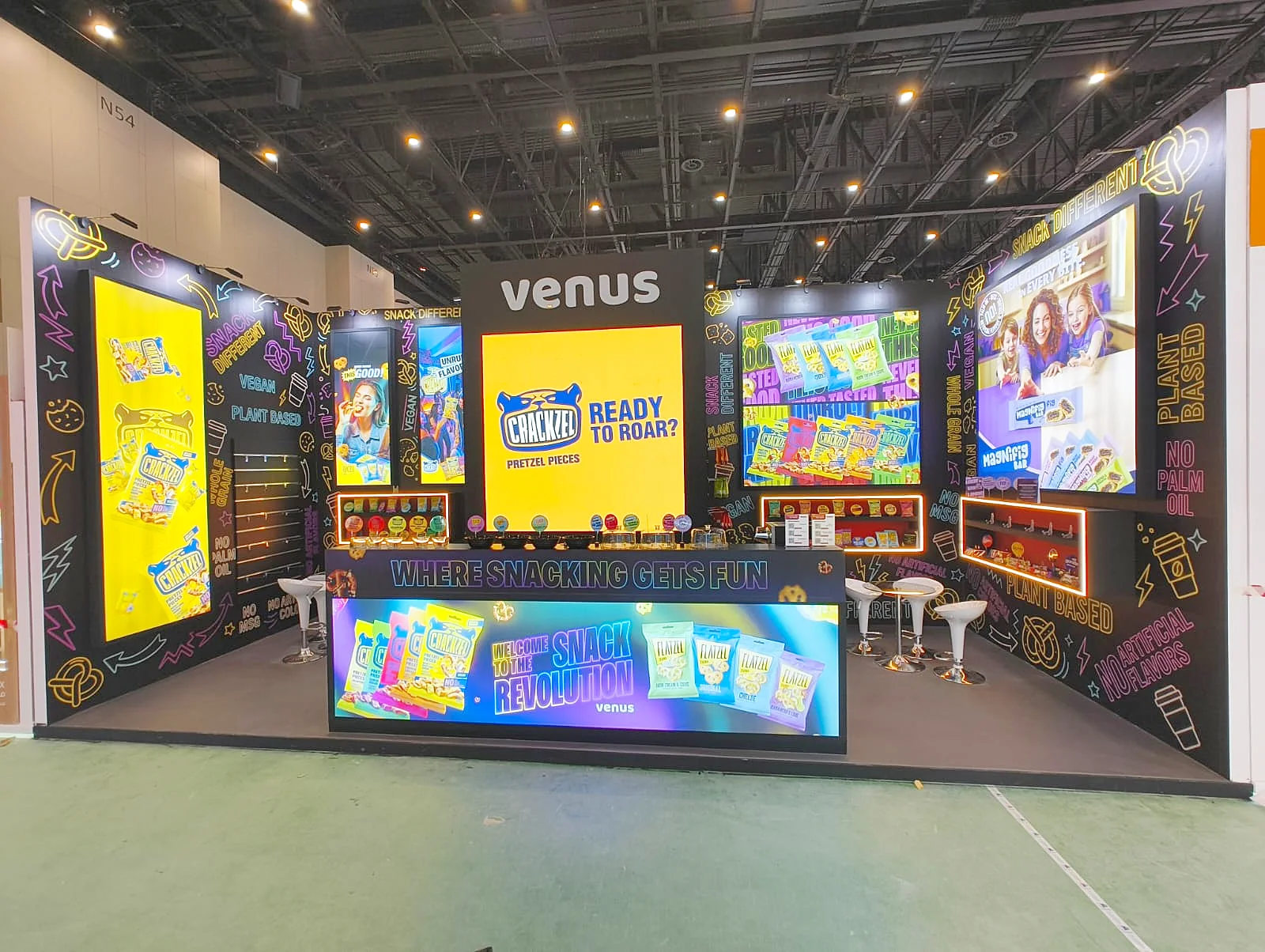 Venus exhibition stand at Gulfood 2025, Dubai World Trade Centre.