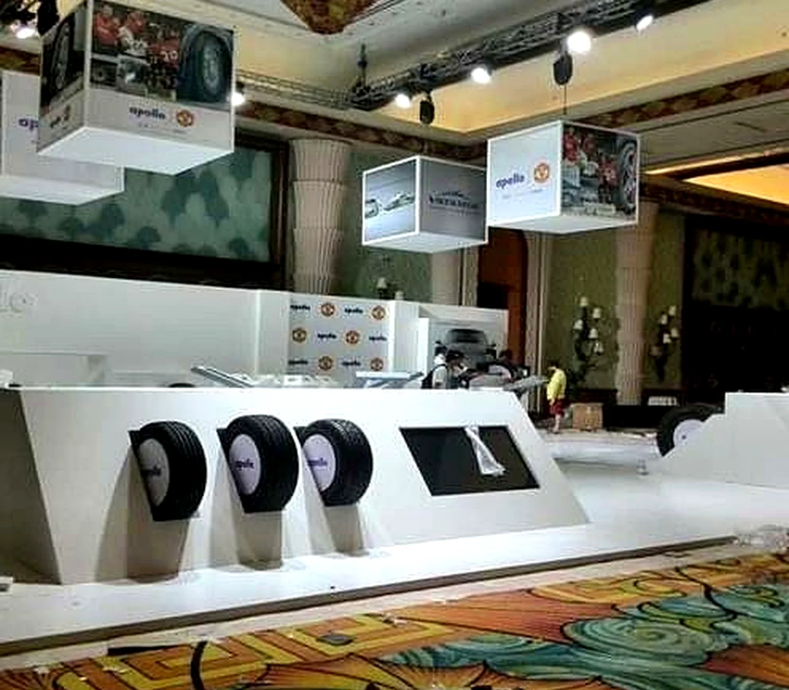 Apollo Tyres exhibition stand at Automechanika, Dubai (2016).