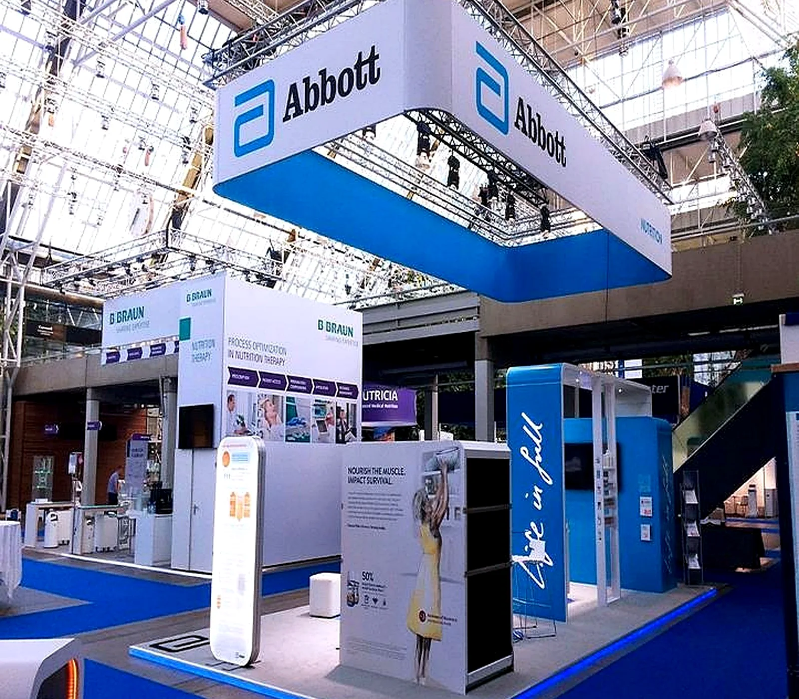 Abbott exhibition stand at Arab Health, Dubai.
